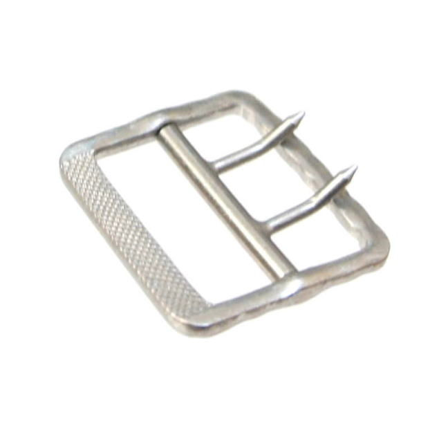 Thumbnail: 25mm Rectangle W Tongue Buckle [ Brass - Matte Silver ] Smoky Sumi's Store