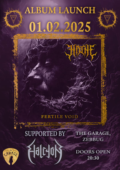 Poster new album launch Fertile Void 2025