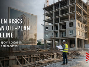 Phnom Penh off-plan build in mid-construction, one of seven stages investors evaluate before handover.