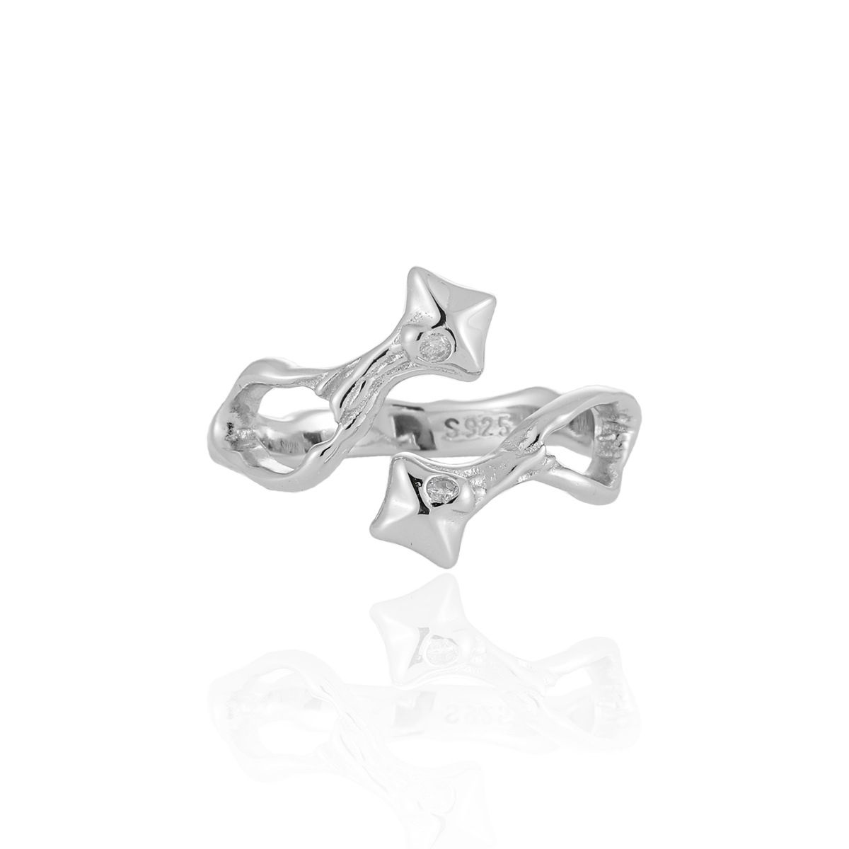 Twin Comet Ring