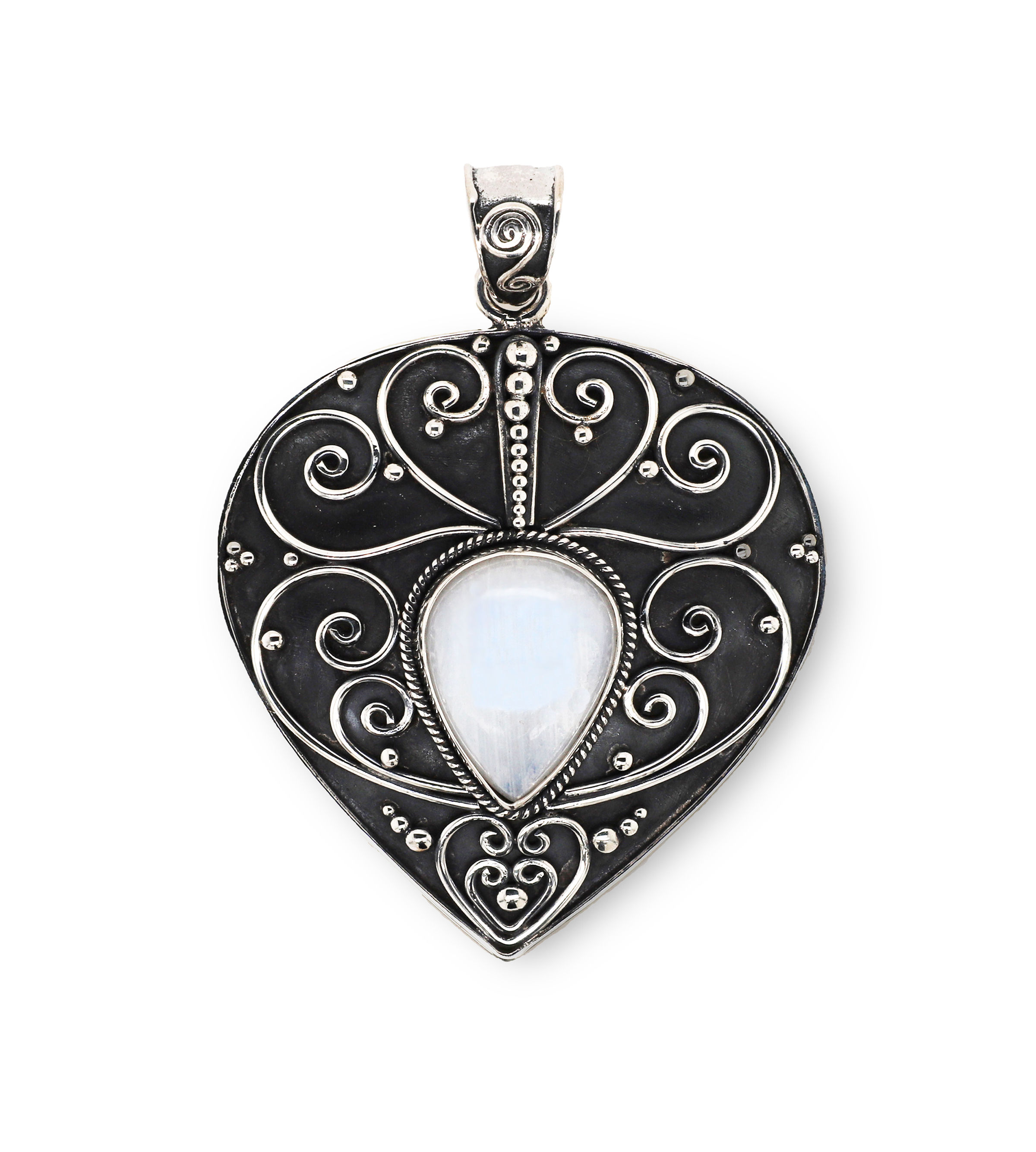 Moonstone Pendant Balinese Style