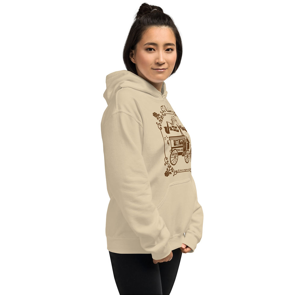 Thumbnail: Official Jazz Wagon Unisex Hoodie (Brown Logo) S-2XL, 2 colors