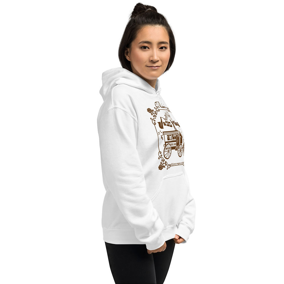 Thumbnail: Official Jazz Wagon Unisex Hoodie (Brown Logo) S-2XL, 2 colors