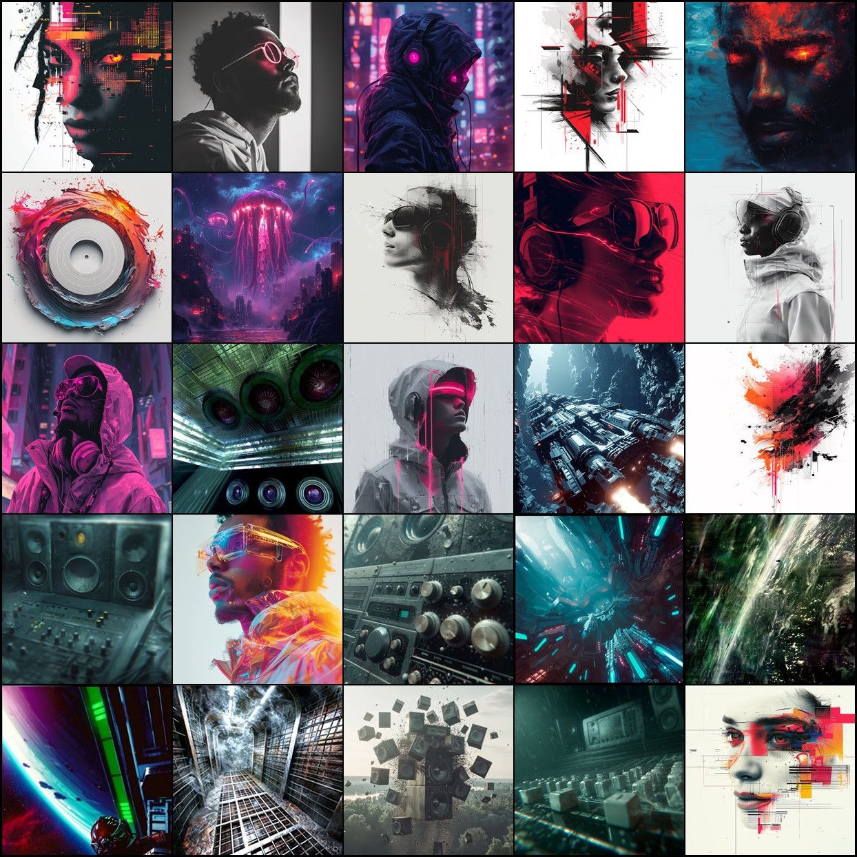 Techno House Album Covers Collection Vol. 2
