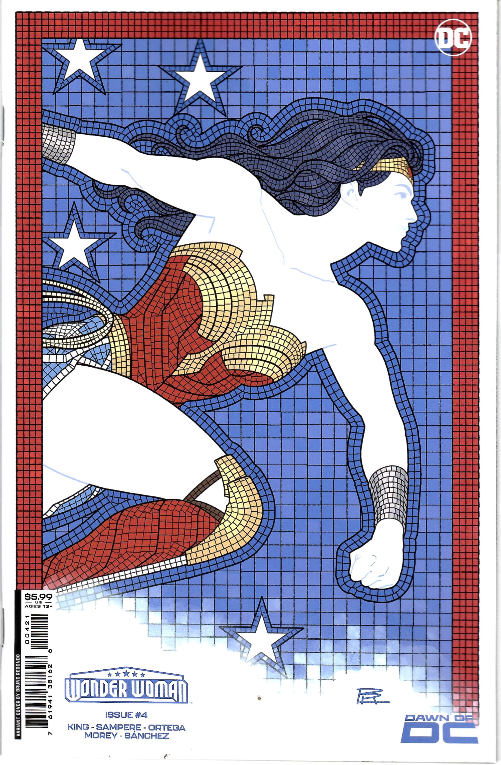 Wonder Woman #4 CVR B Bruno Redondo Card Stock Variant 2023