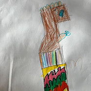 Drawing made by a child at Little Camelot Nursery School