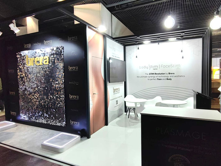 Brera Medical Technologies - IMCAS 2025 Parigi, allestimento stand fieristici
