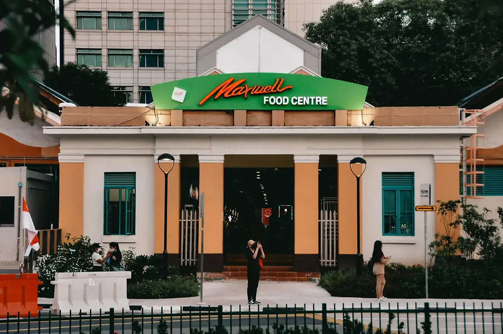 Maxwell Food Centre exterior in Singapore