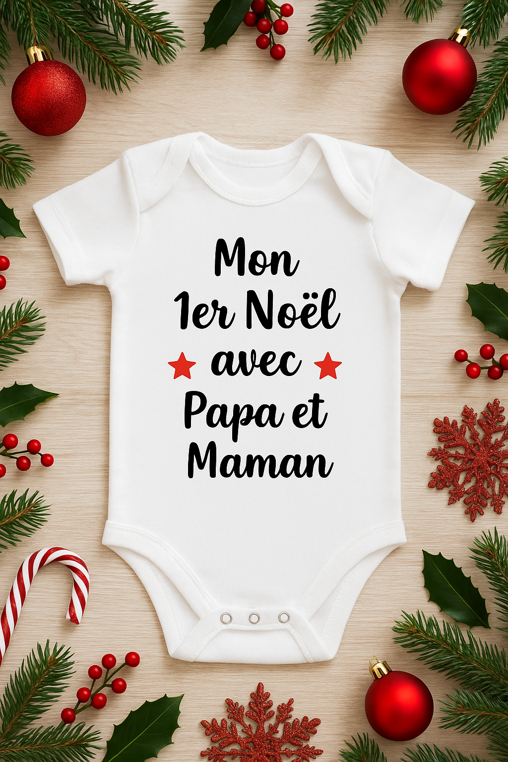 Body de Noël personnalisable