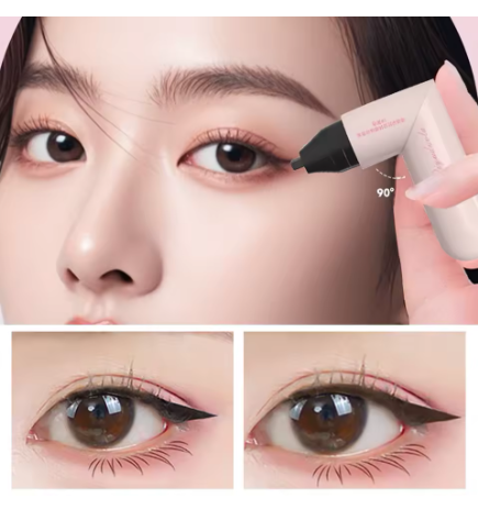 Rotate Eyeliner Seal Precisely Outlines Eyeliner Quick Dry Eyes Makeup Black Brown Liquid Eyeliner S