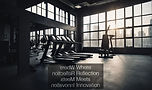 a dark empty gym with exercise and weight lifting equipment with natural light coming thro