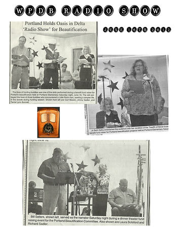 newspaer article of radio show.JPG