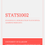 Thumbnail: University of Glasgow - STATS1002: Statistics 1Y Introduction to Statistics Learning from Data - Exam Papers, Past Papers