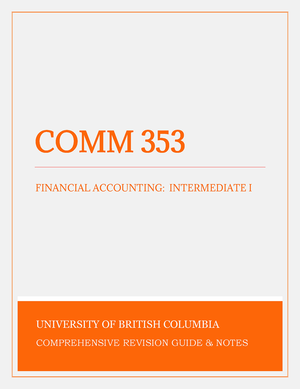 Thumbnail: COMM 353 - Financial Accounting: Intermediate I (UBC)