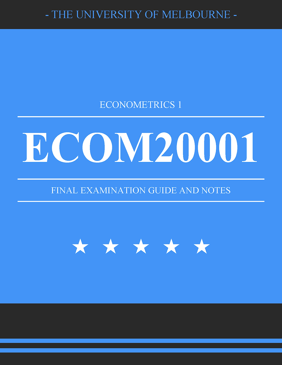 Thumbnail: University of Melbourne - ECOM20001: Econometrics 1 (Solutions)