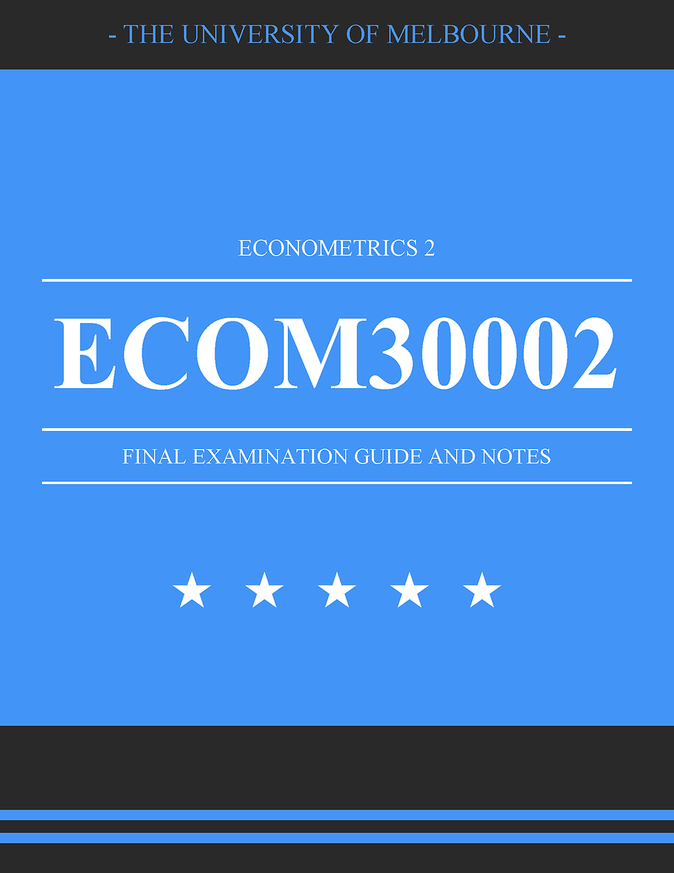 Thumbnail: University of Melbourne - ECOM30002: Econometrics 2 (Solutions)