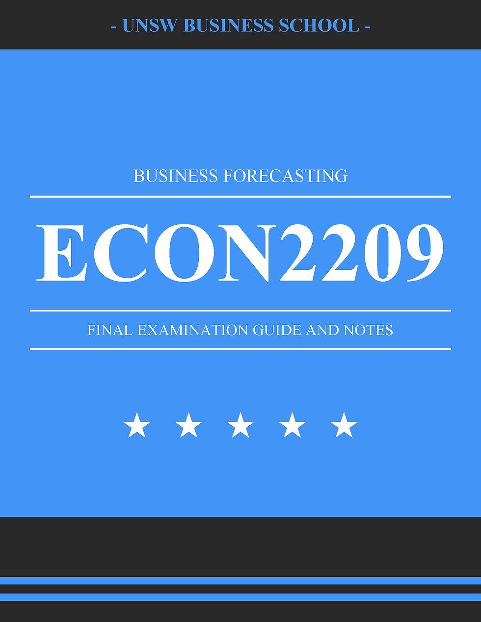 Business Forecasting (ECON2209) - University of New South Wales - Final Exam Paper and Solution