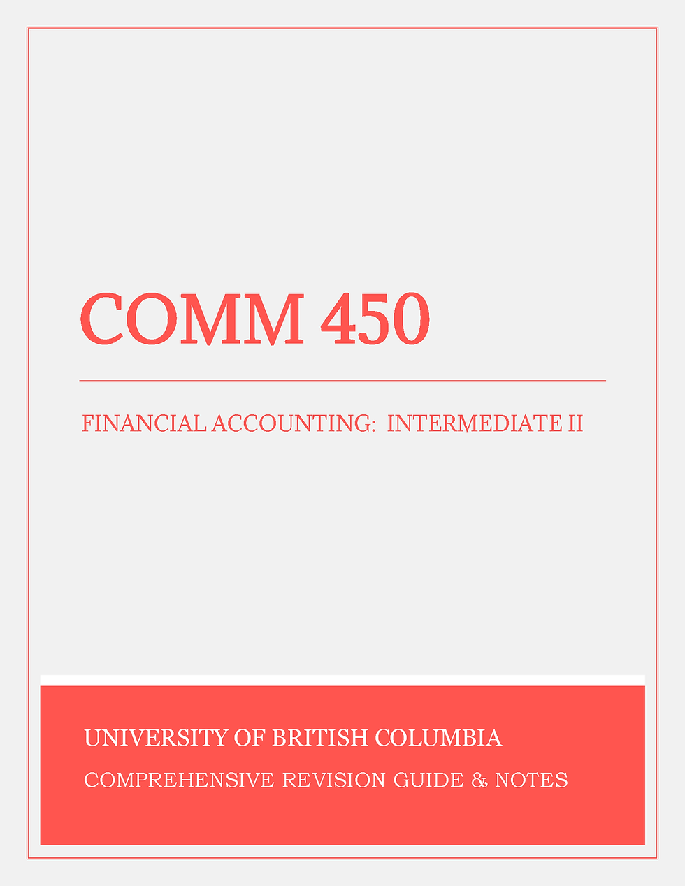 Thumbnail: COMM 450 - Financial Accounting: Intermediate II (UBC)