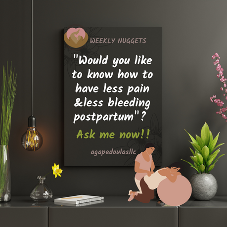 What should you use to manage postpartum bleeding?