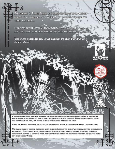 Thumbnail: Bloodlines & Black Magic Roleplaying Game: Revised Color Edition
