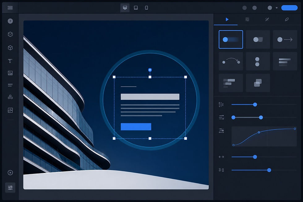 Wix Studioのスクロールアニメーション設定画面イメージ