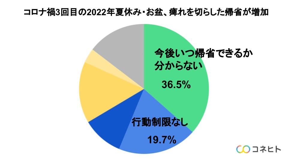 【調査結果】コロナ禍3回目の2022年夏休み・お盆、痺れを切らした帰省が増加 〜帰省どうする？の調査結果を発表〜