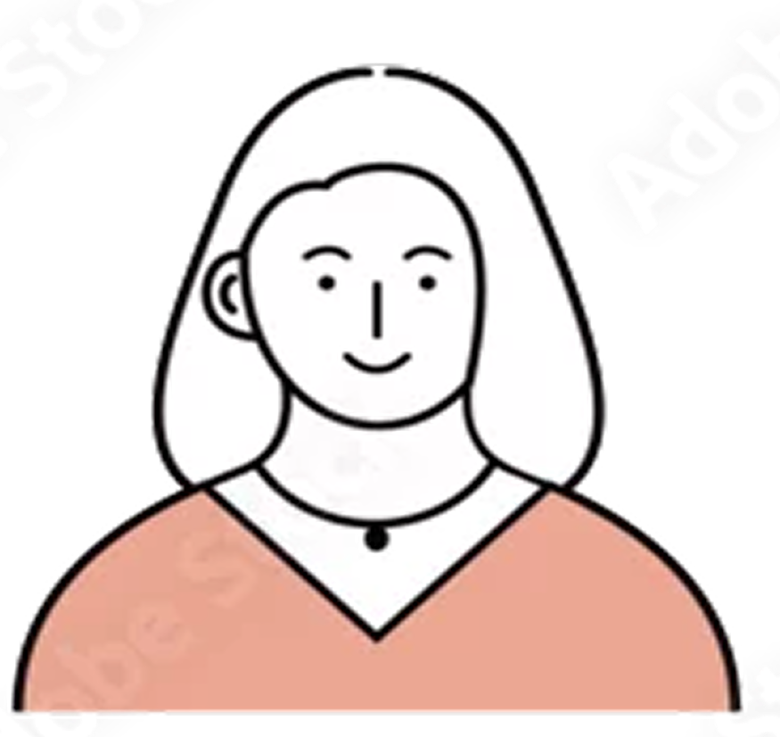 女性の顔アイコン