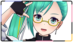 明るい笑顔の女の子、眼鏡姿