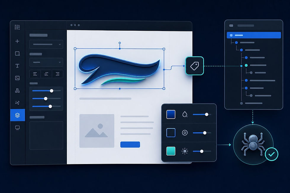 Wix Studioのテキストパーツが見出しタグを保持する仕組みの図