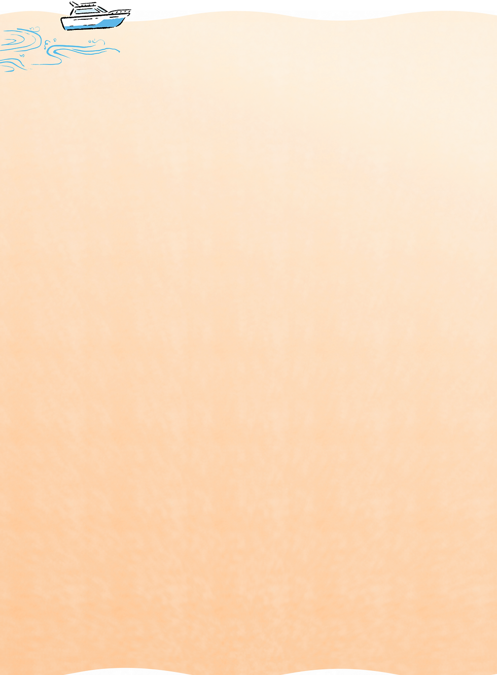 オレンジ色の背景、滑らかなグラデーション、明るい色合い、美しいデザイン、遊漁船(ゆみと丸)