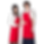 赤いエプロンの女性2人