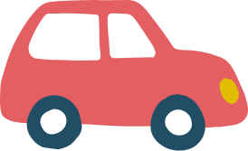 赤い車のイラスト