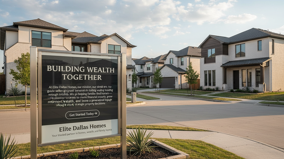 Eye-level view of a modern Dallas neighborhood with new homes