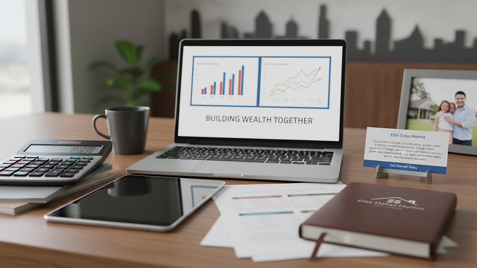 Close-up view of a financial planner’s desk with charts and a calculator