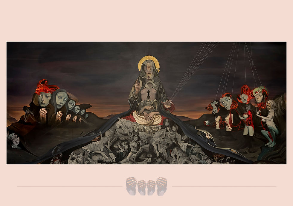 Thumbnail: Single A5 print of FLOW's paintings