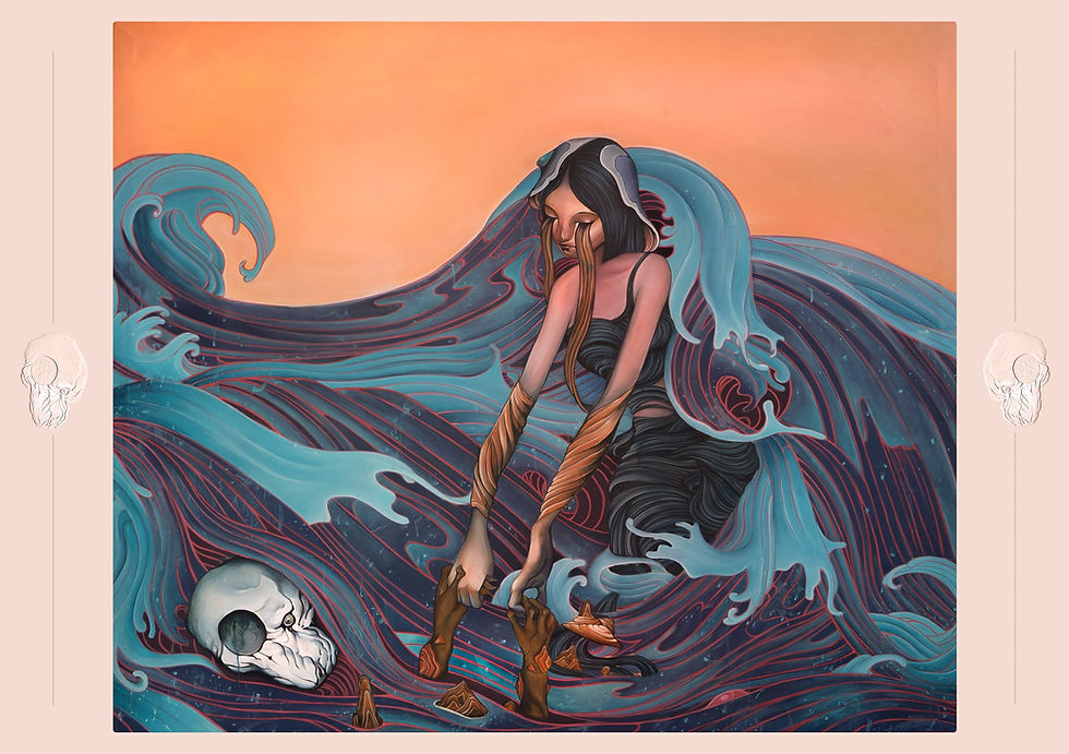 Thumbnail: Single A5 print of FLOW's paintings