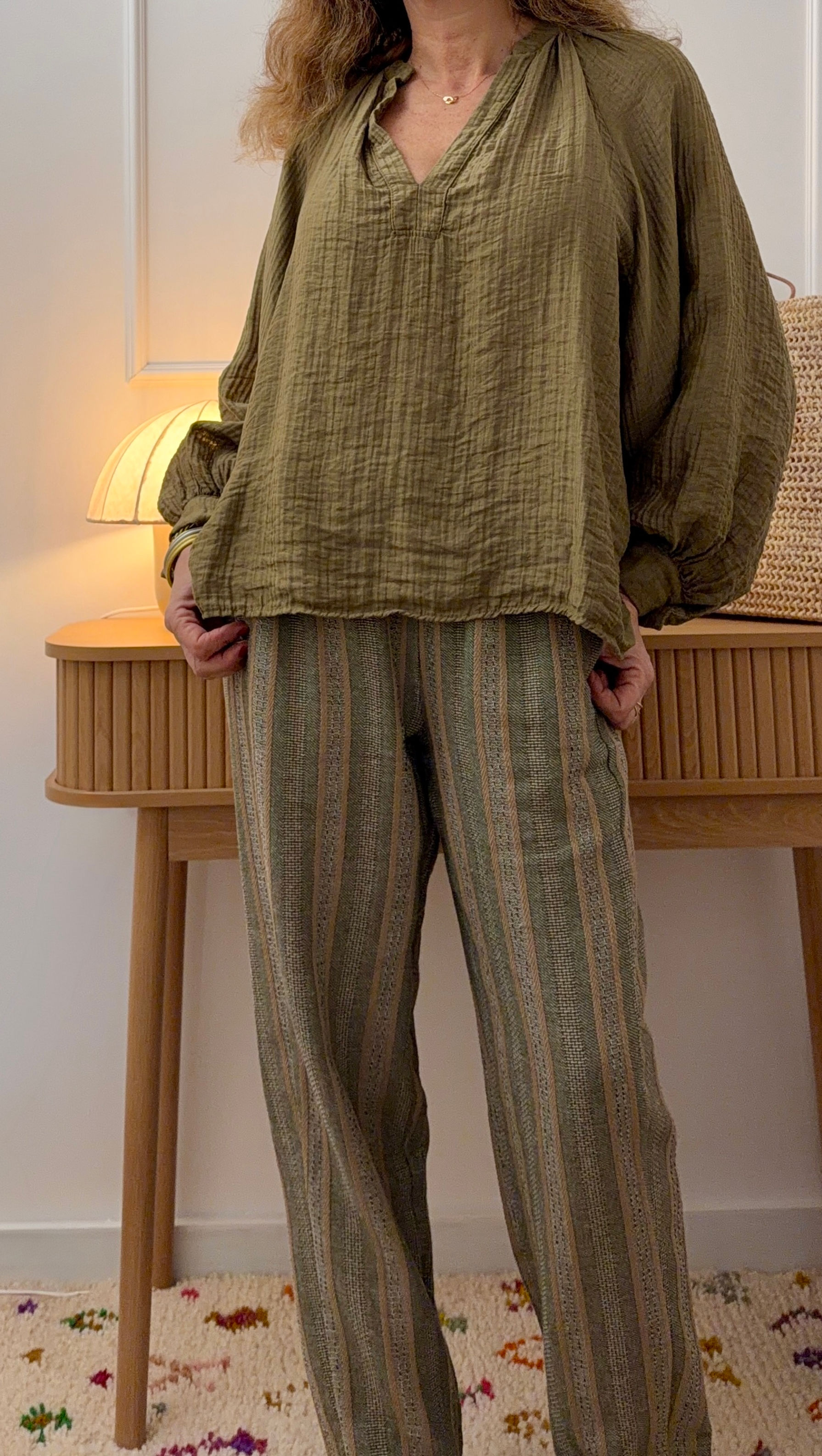 Pantalon magique  texture Kaki