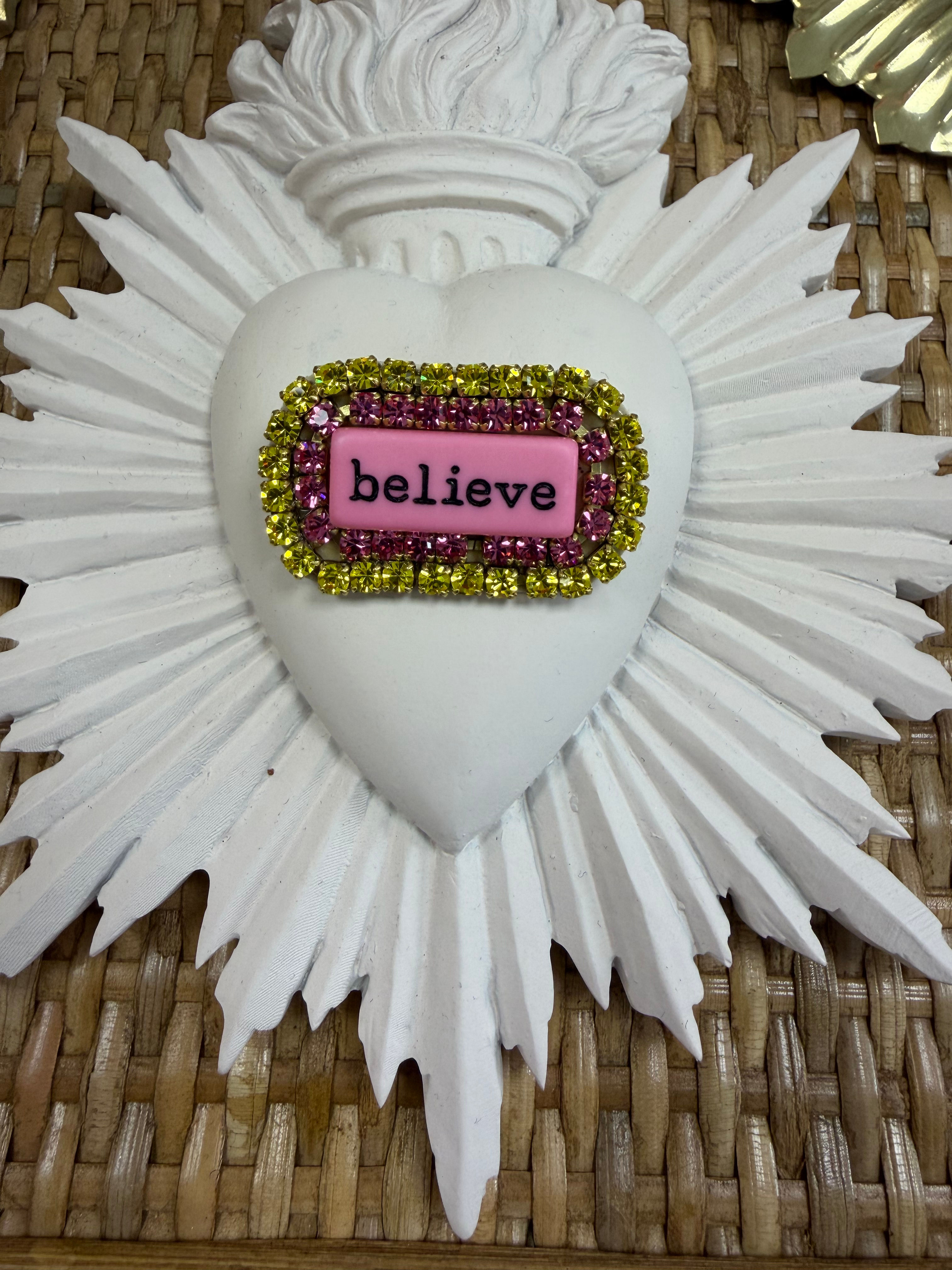 Broche à message grand modèle 