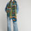 Miniature : Foulard en laine Dundee vert 