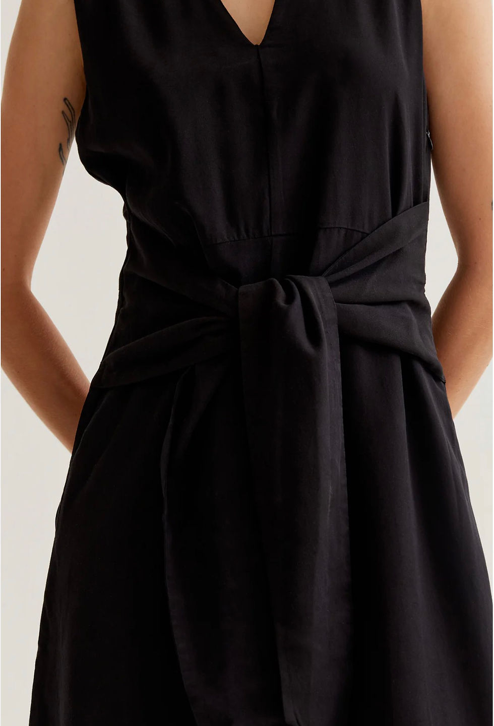 Miniature : Robe midi fluide noire 