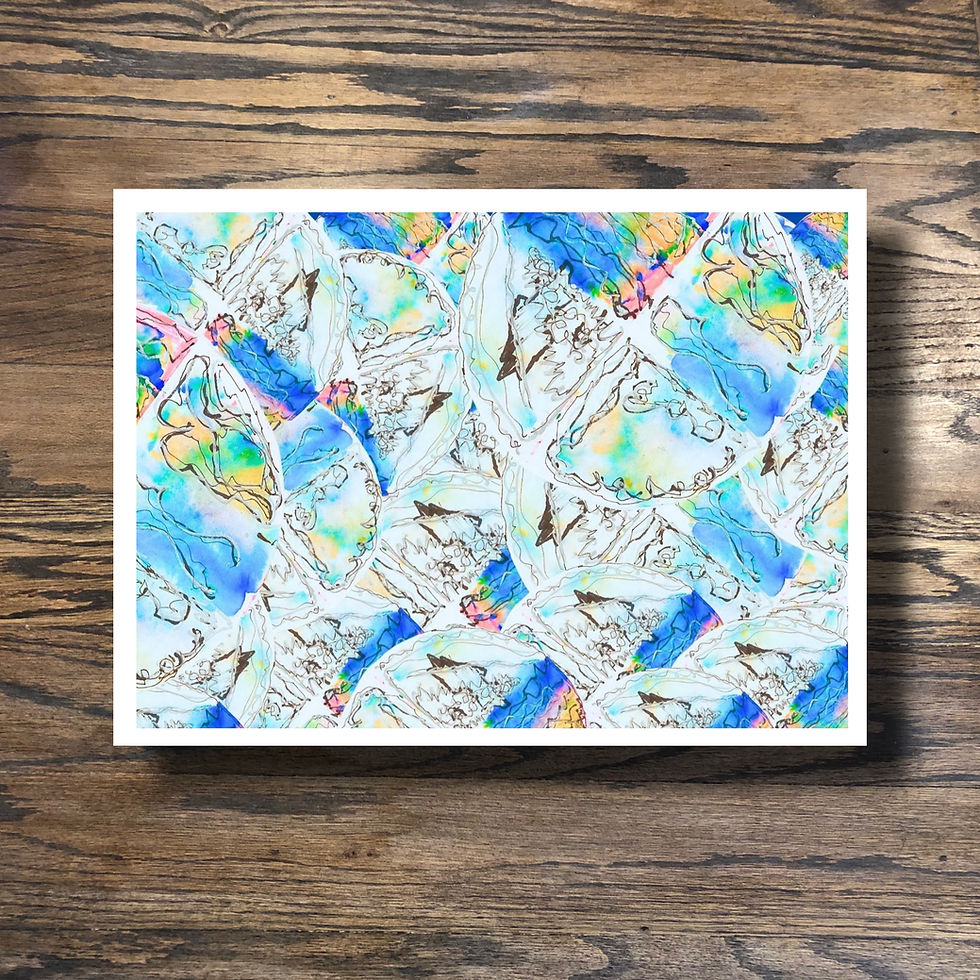 Thumbnail: HC1- set of 6 notecards & envelopes