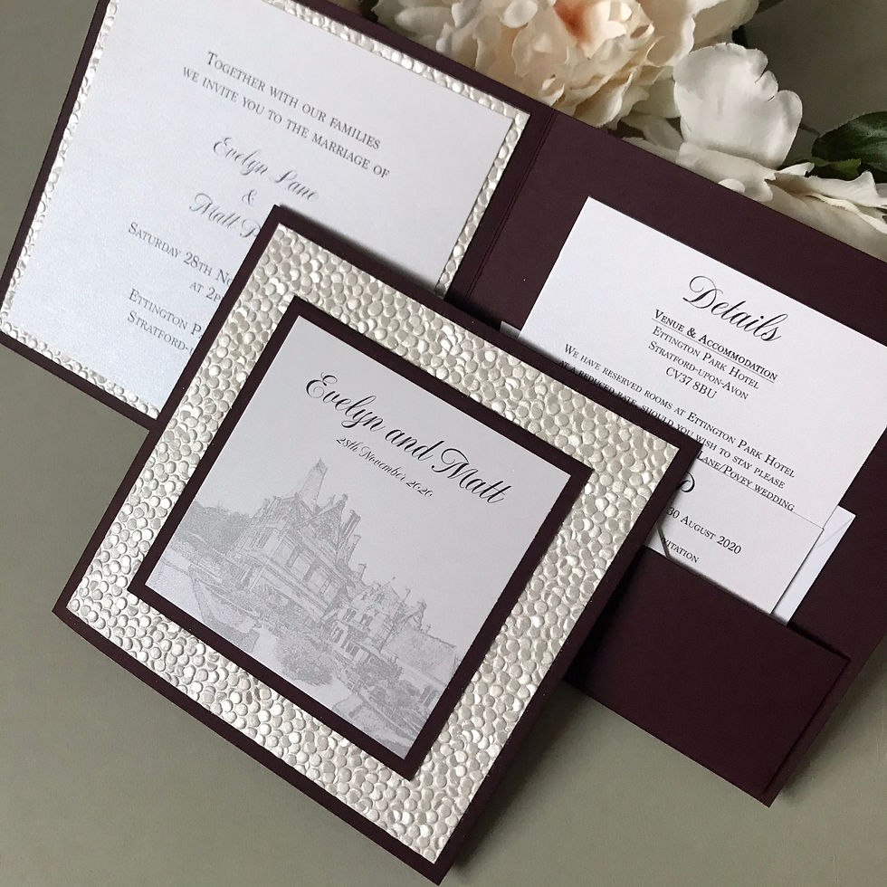 Thumbnail: Eve Venue Sketch Wedding Invitation