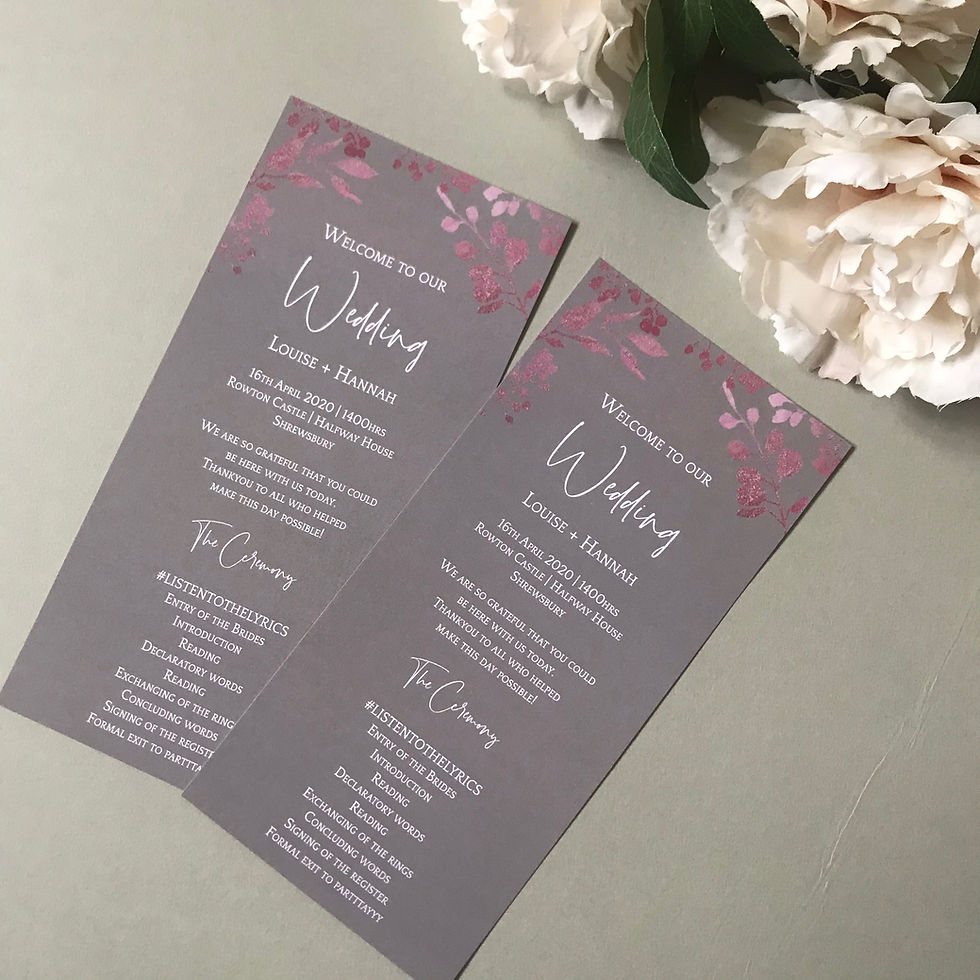 Thumbnail: Louise Double Sided Flyer Order of Service / Day