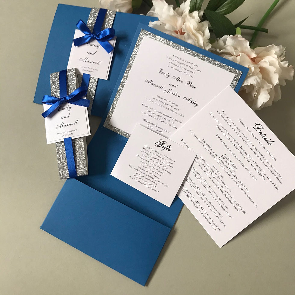 Thumbnail: Danielle Square Pocketfold Wedding Invitation