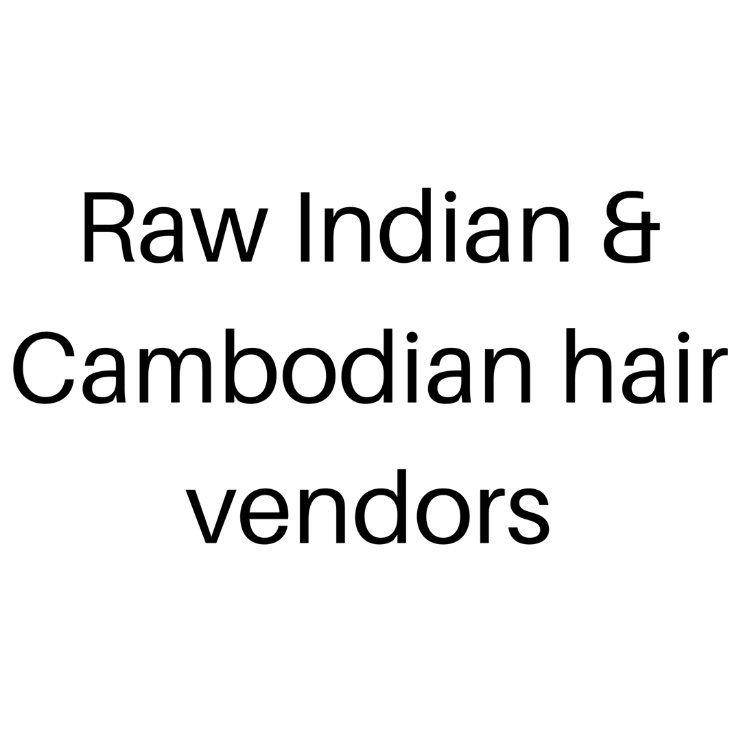 Raw Cambodian Vendors List