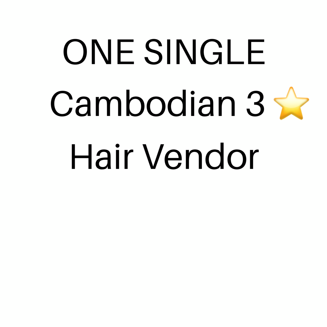 Single 3 Star Cambodian Vendor