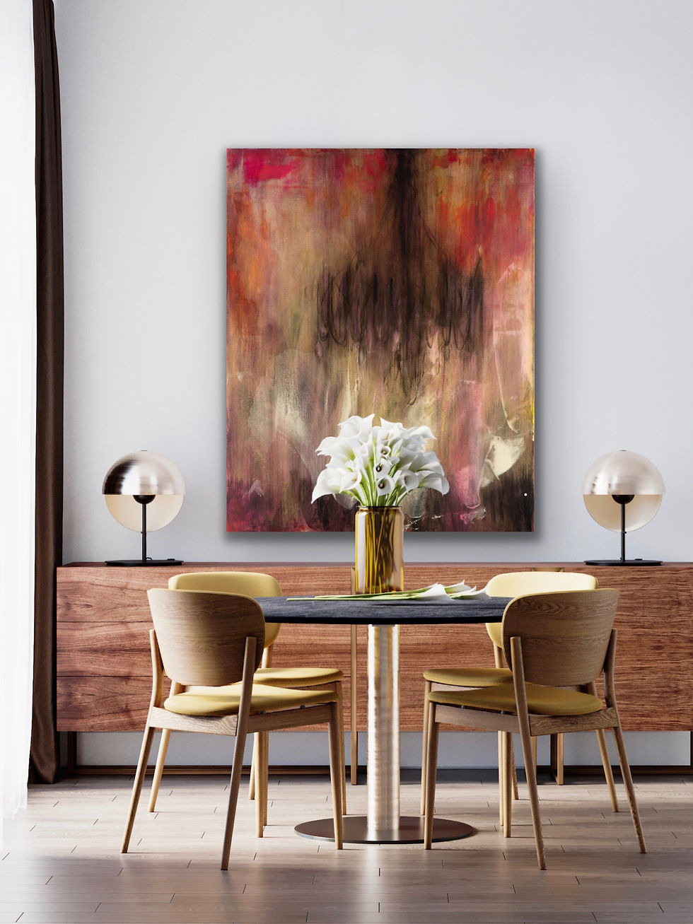 Miniatura: "Black Chandelier, III" 48"x60"