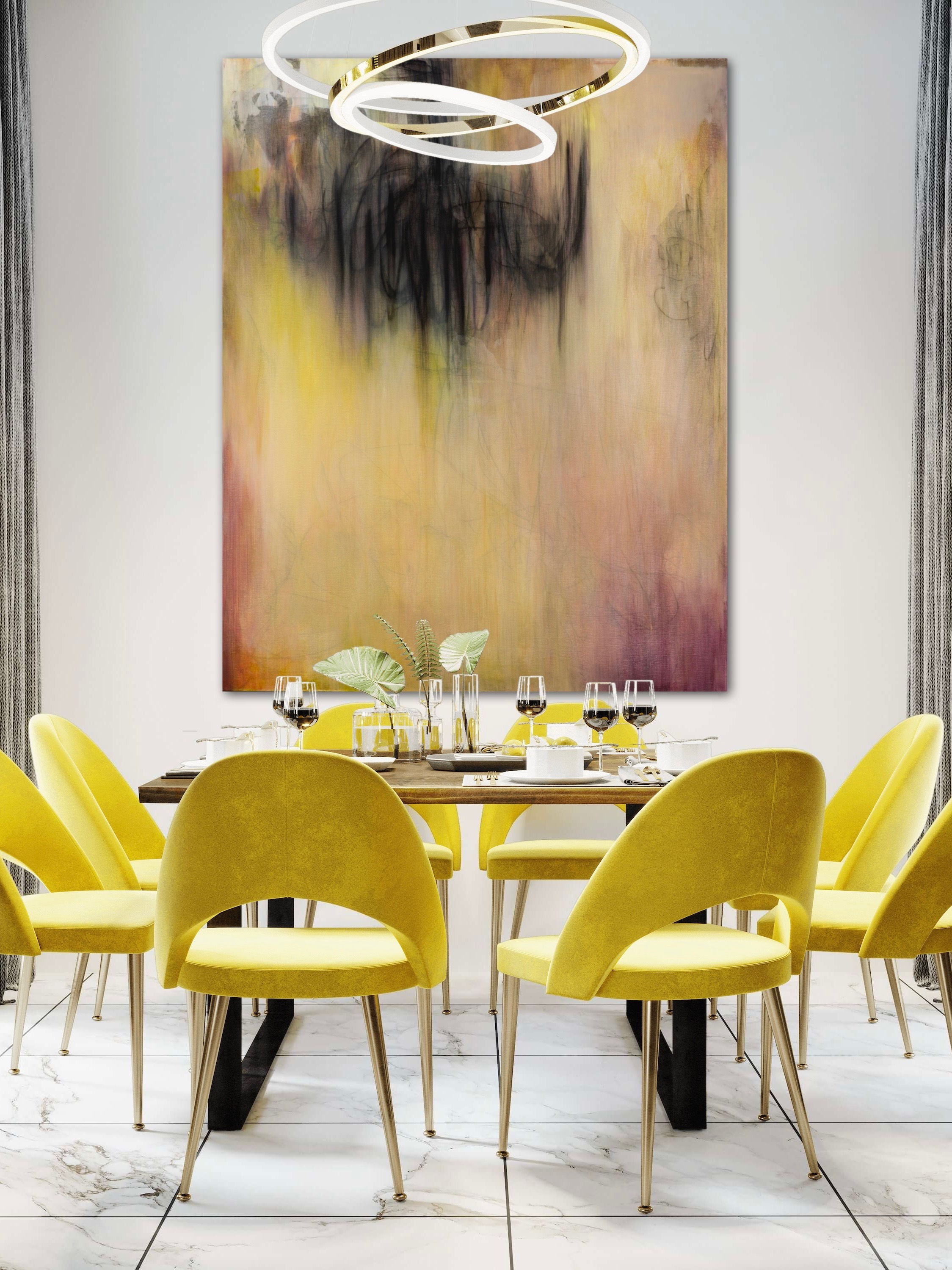 "Black Chandelier, I" 6 sizes