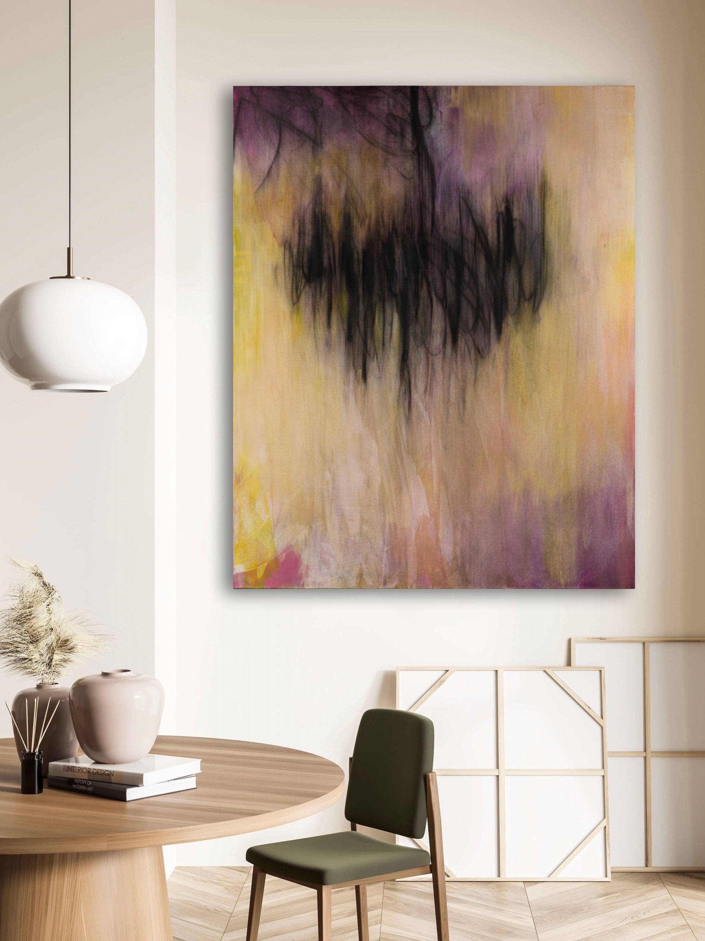 "Black Chandelier, II" 48"x60"