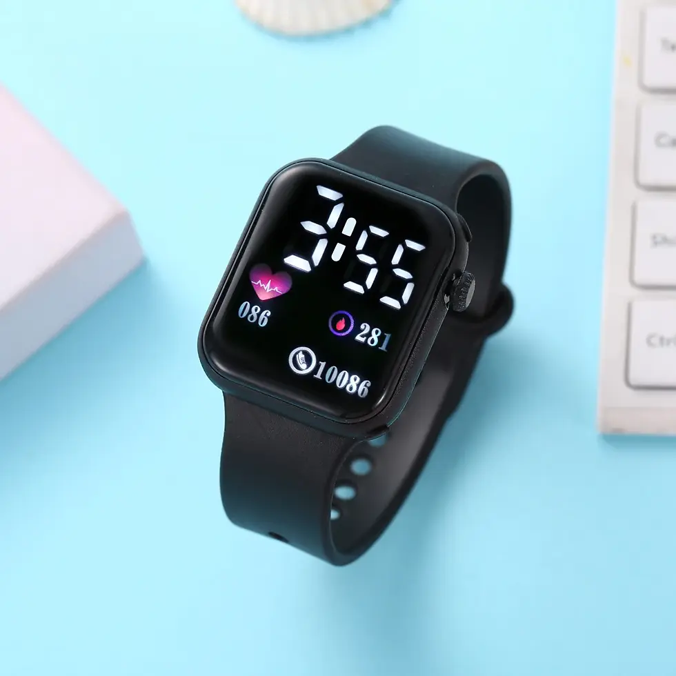 Thumbnail: Love Oriented LED Electronic Watch, Fashionable and Casual Square Outdoor
